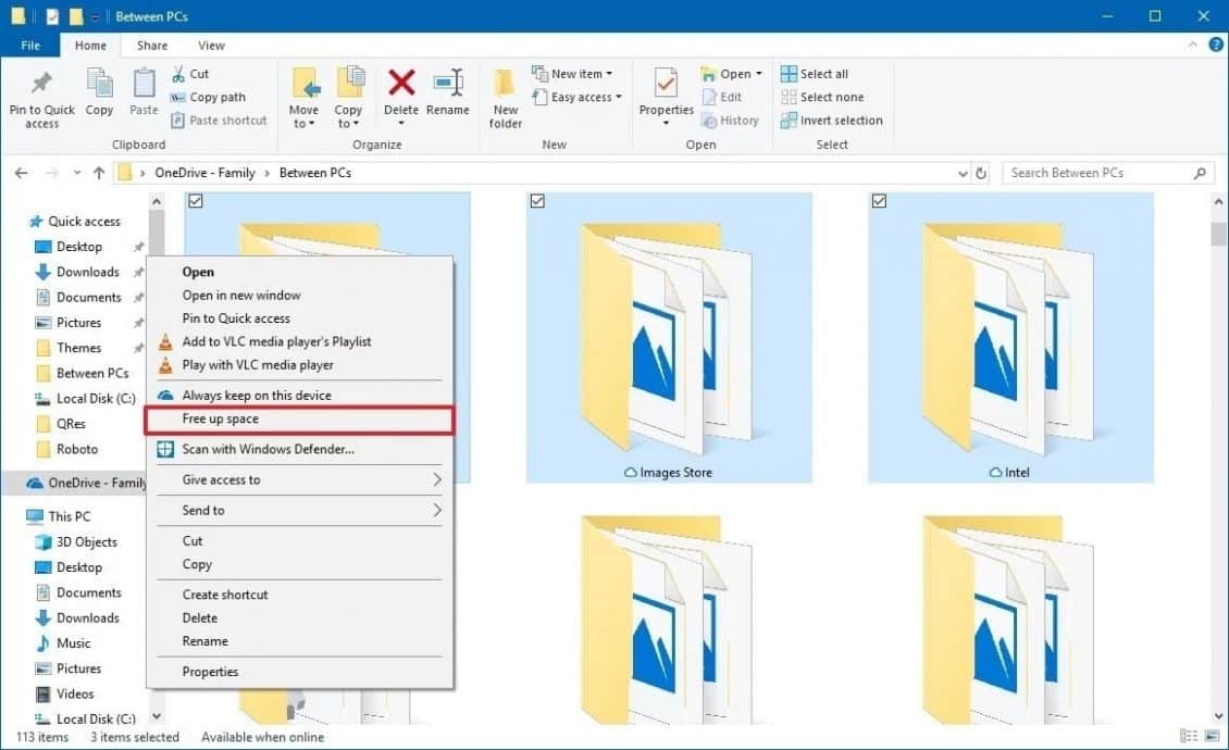صورة لـ أفضل الطرق لتحرير مساحة تخزين القرص الصلب على Windows 10 | onedrive-free-up-space-option-windows-10-min-DzTechs