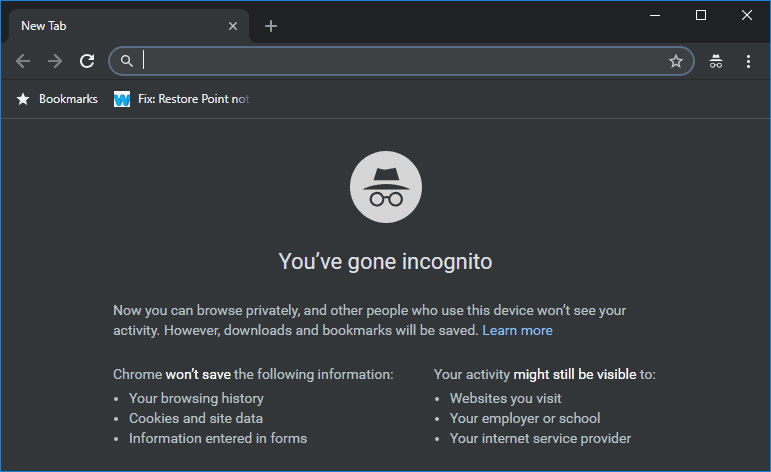 صورة لـ كيفية تعطيل وضع التصفح المتخفي في Windows و Ubuntu و macOS | Google-Chrome-Incognito-Mode-min-DzTechs
