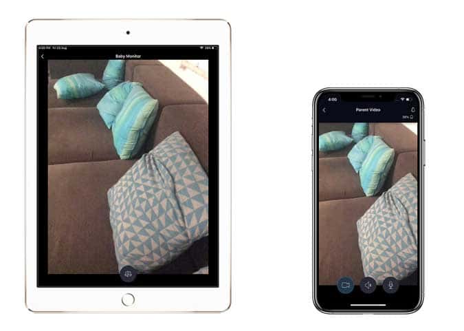 صورة لـ كيفية استخدام iPhone و iPad كجهاز مراقبة لطفلك | baby-cam-feed-on-min-DzTechs