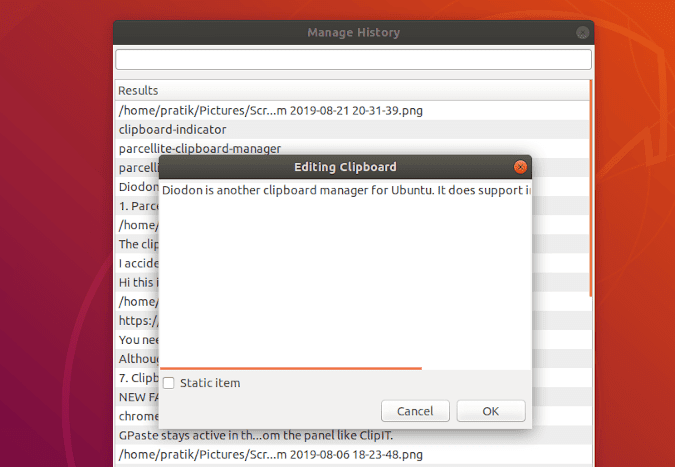صورة لـ أفضل مديري الحافظة لنظام Ubuntu لتتبع محتويات الحافظة | clipIT-clipboard-manager-min-DzTechs
