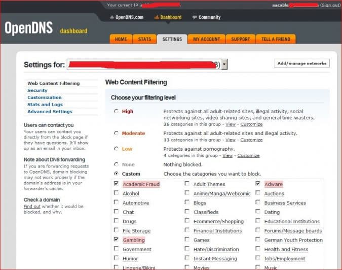صورة لـ مجموعة من أقوى الطرق لحجب ومنع مختلف مواقع الويب على متصفح Google Chrome | opendns-e1566910492391-DzTechs