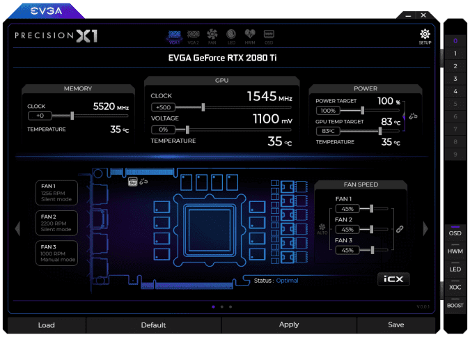 صورة لـ أفضل تطبيقات رفع تردد التشغيل لـ GPU لتعزيز أداء الرسومات | precisionx1-e1565071079379-min-DzTechs