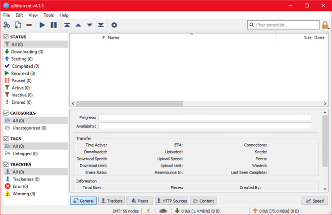 صورة لـ أفضل التطبيقات المحمولة التي لا تتطلب أي تثبيت لنظام Windows | qBittorrent-client-best-portable-torrent-app-670x435-min-DzTechs