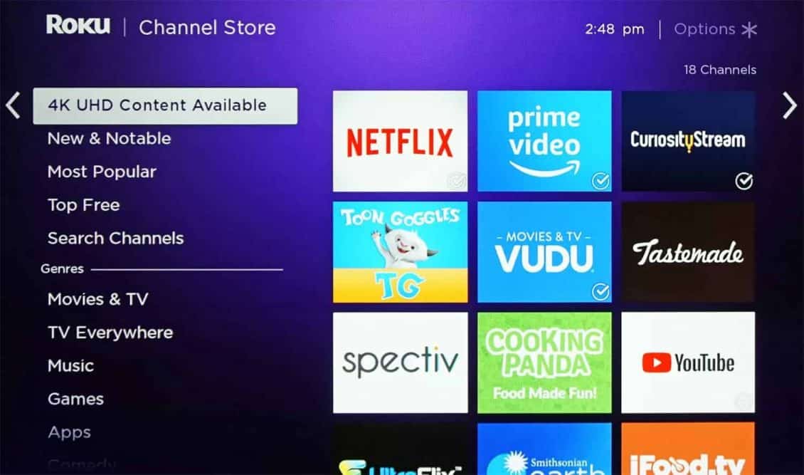 صورة لـ مجموعة من النصائح والحيل على Roku لجعل حياتك أسهل | roku-uhd-content-available-aaa-5b0f23493de42300375aef5a-min-DzTechs