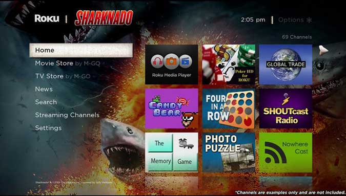 صورة لـ أفضل السمات والمظاهر لتخصيص شاشة Roku الرئيسية مثل المحترفين | sharknado-DzTechs