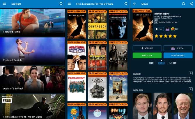 صورة لـ أفضل تطبيقات الأفلام المجانية لمشاهدة الأفلام عبر الإنترنت لجميع المنصات | vudu-screenshots-min-DzTechs