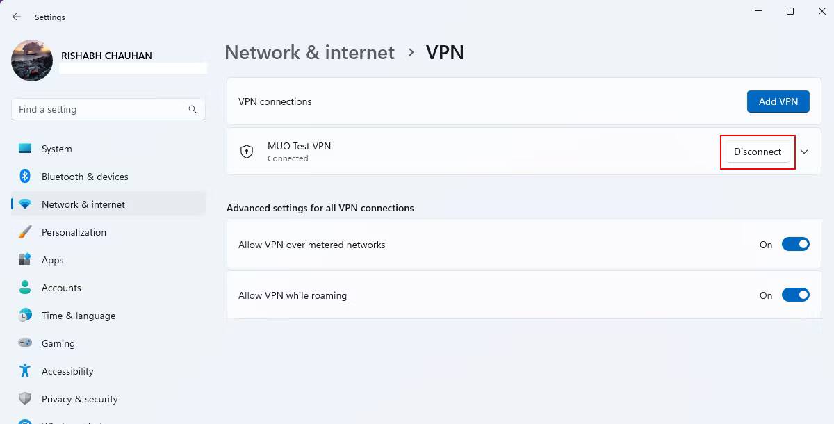 صورة لـ مُتصل بشبكة Wi-Fi ، ولكن لا يوجد اتصال إنترنت في Windows؟ ها هي الإصلاحات! | windows-vpn-settings