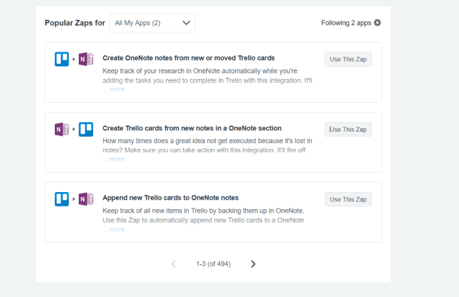 صورة لـ 6 طرق لاستخدام Trello و OneNote معاً لتحسين الإنتاجية | zapier-integration-trello-and-OneNote-min-DzTechs