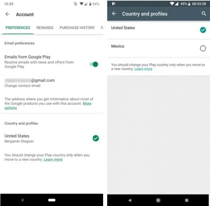 صورة لـ كيفية تغيير بلدك / منطقتك في متجر Google Play | 7_Screenshot_1-min-DzTechs