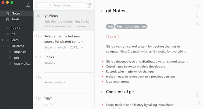 صورة لـ أفضل تطبيقات macOs لتثبيتها على الـ MacBook أو الـ iMac | Bear-Notes-Tags-min-DzTechs