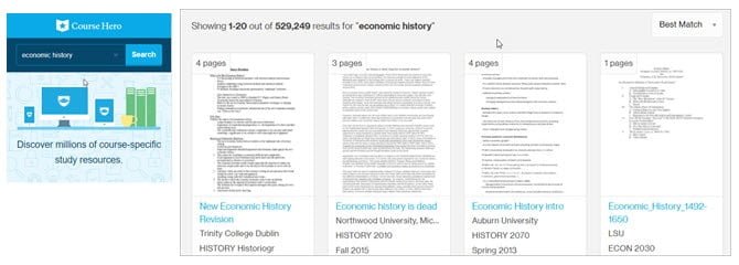صورة لـ أفضل إضافات الواجبات المنزلية لـ Chrome التي تعمل حقًا لمساعدة الطلاب | CourseHero-ViewResults-min-DzTechs