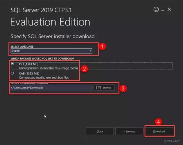 صورة لـ تنزيل Microsoft SQL Server بملف ISO لجميع اللغات | Download-SQL-Server-2019-ISO-in-any-language-630x500-min-DzTechs