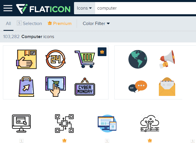 صورة لـ كيفية تخصيص أي أيقونة موجودة في Windows 10 | FlatIcon-Computer-Icons-min-DzTechs