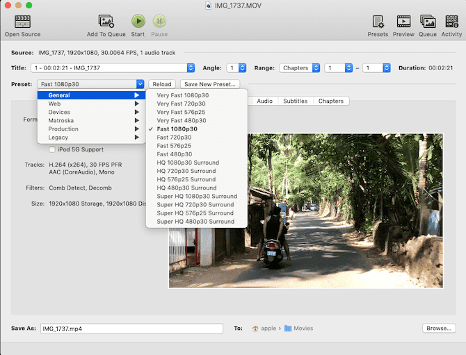 صورة لـ أفضل تطبيقات macOs لتثبيتها على الـ MacBook أو الـ iMac | Handbrake-for-Mac-min-DzTechs