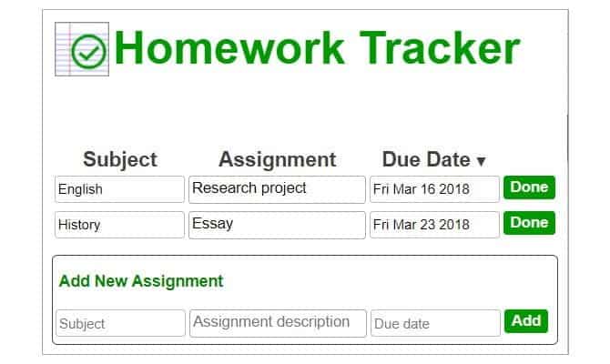 صورة لـ أفضل إضافات الواجبات المنزلية لـ Chrome التي تعمل حقًا لمساعدة الطلاب | HomeworkTracker-ChromeExt-min-DzTechs
