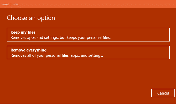 صورة لـ 4 طرق لإعادة تعيين نظام التشغيل Windows 10 إلى وضع المصنع | Keep-My-Files-or-Remove-Windows-10-min-DzTechs