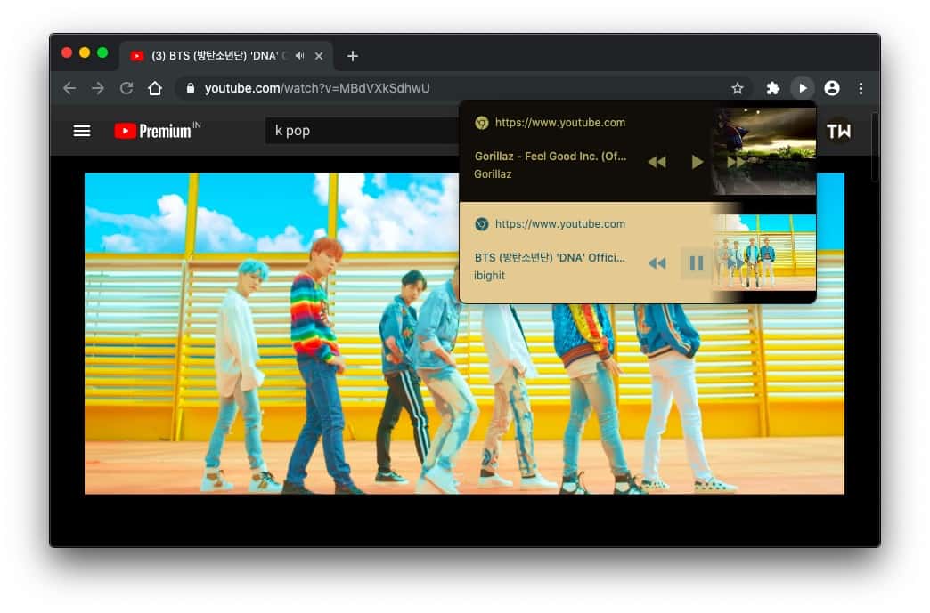 صورة لـ كيفية التحكم في تشغيل Youtube بينما تستخدم علامة تبويب أخرى | Screenshot-2019-09-18-at-4.47.14-pm-min-DzTechs