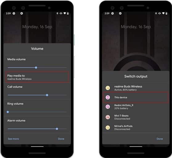 صورة لـ كيفية التبديل السريع لإخراج الصوت في Android 10 | Screenshot_1-min-DzTechs