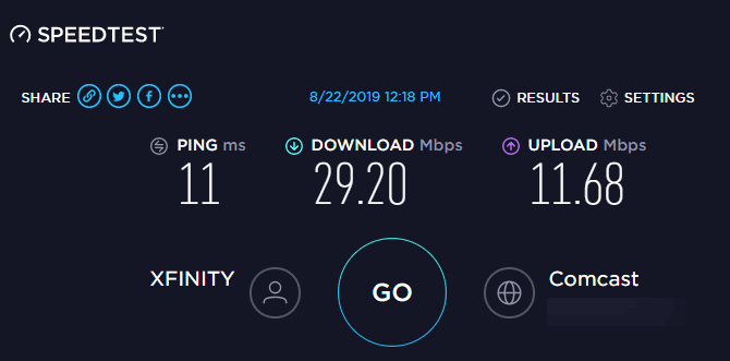 صورة لـ كيفية تسريع الإنترنت الخاص بك مع بعض الخيارات على Windows | Speedtest-Results-min-DzTechs