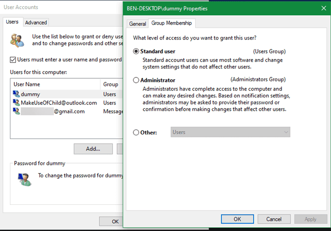 صورة لـ طرق لتشغيل أي برنامج بصلاحيات المسؤول في Windows | Windows-10-Users-and-Groups-Panel-min-DzTechs