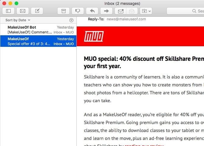 صورة لـ أفضل تطبيقات macOs لتثبيتها على الـ MacBook أو الـ iMac | apple-mail-interface-on-mac-min-DzTechs