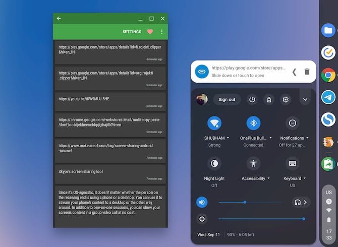 صورة لـ أفضل 5 تطبيقات لإدارة الحافظة على Chromebook لزيادة الإنتاجية | clipboard-actions-app-android-chromeos-min-DzTechs