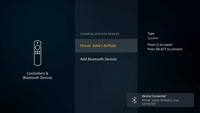 صورة لـ كيفية إقران Airpods مع Amazon Fire Stick والتحكم في حجم الصوت | connected-min-DzTechs