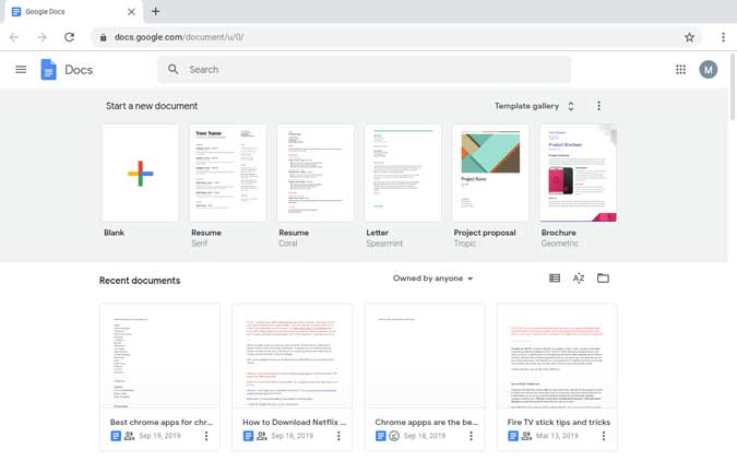 صورة لـ أفضل تطبيقات Chrome لأجهزة Chromebook يجب عليك تثبيتها في 2023 | docs-min-DzTechs