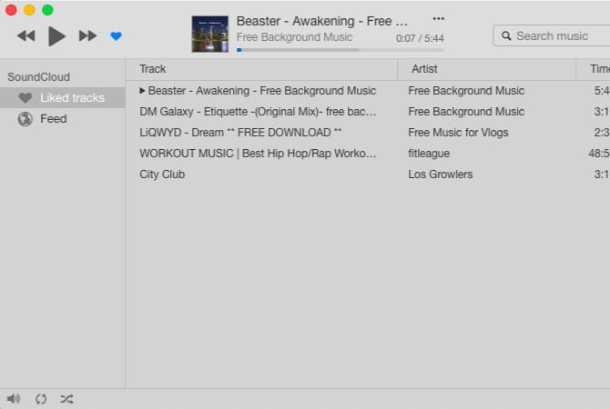 صورة لـ أفضل تطبيقات macOs لتثبيتها على الـ MacBook أو الـ iMac | harmony-music-player-interface-mac-min-DzTechs