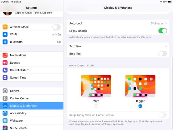 صورة لـ نظام التشغيل iPadOS : كل ما تحتاج إلى معرفته عن جديد هذا النظام | iPadOSHomeScreenBigger-DzTechs