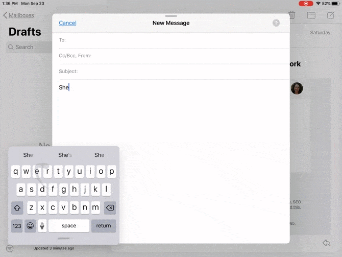 صورة لـ نظام التشغيل iPadOS : كل ما تحتاج إلى معرفته عن جديد هذا النظام | iPadOSQuickPathFloatingKeyboard-DzTechs