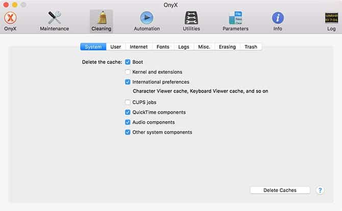 صورة لـ أفضل الأدوات المجانية للـ Mac للكشف وإصلاح المشاكل الشائعة | onyx_macos_caches_mac-min-DzTechs