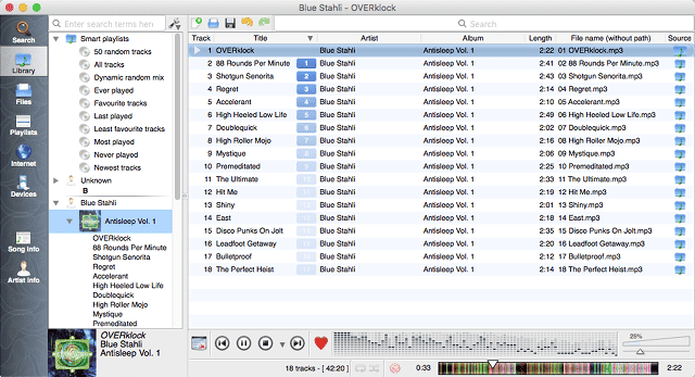 صورة لـ بدائل لـ iTunes: أفضل مشغلات الموسيقى المجانية لنظام macOS | osx-music-player-clementine-min-DzTechs