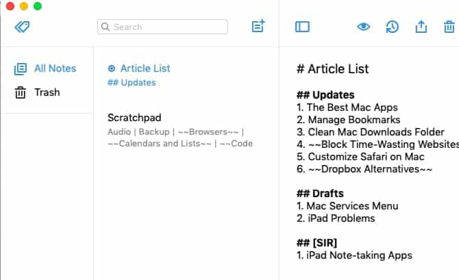 صورة لـ أفضل تطبيقات macOs لتثبيتها على الـ MacBook أو الـ iMac | simplenote-preview-on-macos-min-DzTechs