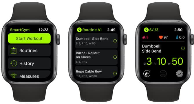 صورة لـ أفضل تطبيقات Apple Watch للتدريبات و التمارين الأكثر تقدماً | smartgym-apple-watch-DzTechs
