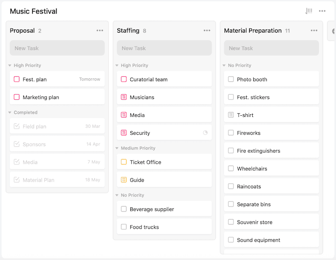 صورة لـ كيفية استخدام TickTick لمزيد من الإنتاجية: الملاحظات والقراءة لاحقًا والمهام | ticktick-kanban-board-min-DzTechs