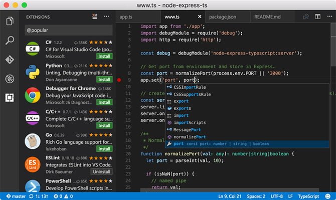صورة لـ مُقارنة بين Visual Studio Code و Atom: أي مُحرِّر للتعليمات البرمجية مناسب لك؟ | visual-studio-code-vs-atom-vs-code-overview-min-DzTechs