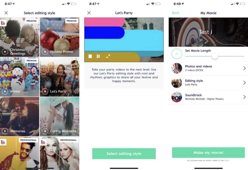 صورة لـ أفضل تطبيقات تحرير الفيديو المجانية لأجهزة Android و iPhone (بدون علامة مائية) | 3_Screenshot_1-min-DzTechs