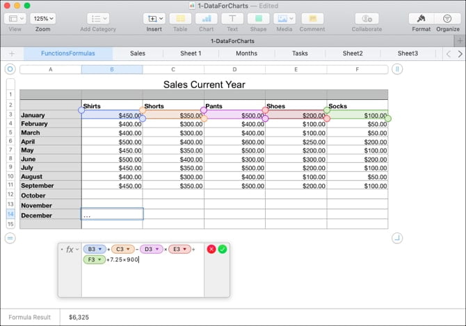 صورة لـ كيفية استخدام الصيغ والدوال في Numbers على Mac | FormulaEditorArithmeticOperators-min-DzTechs