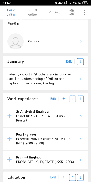 صورة لـ أفضل التطبيقات المجانية لإنشاء السيرة الذاتية (CV) لمستخدمي Android و iOS | Resume-Builder-Apps-1-min-DzTechs