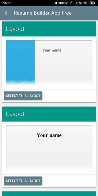 صورة لـ أفضل التطبيقات المجانية لإنشاء السيرة الذاتية (CV) لمستخدمي Android و iOS | Resume-Builder-Apps-4-min-DzTechs