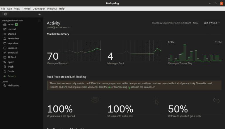 صورة لـ أفضل تطبيقات البريد الإلكتروني لنظام Linux يجب أن تجربها في 2023 | Screenshot-from-2019-09-25-10-31-14-768x439-min-DzTechs
