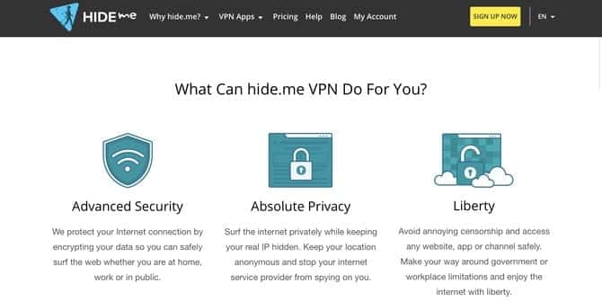 صورة لـ أفضل شبكات VPN المجانية على الـ iPhone والـ iPad | best-free-vpn-iphone-hideme-min-DzTechs