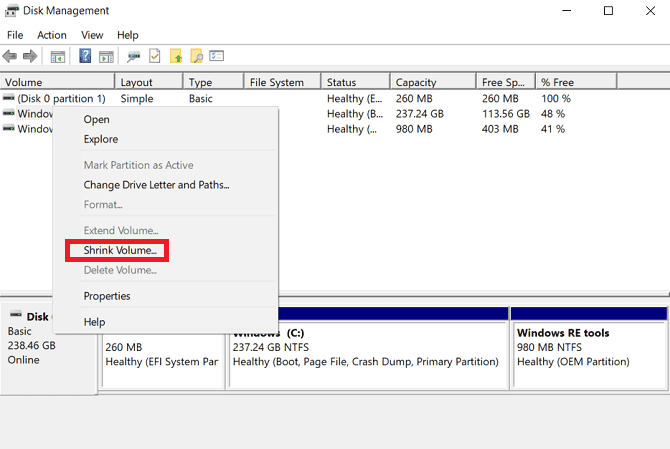 صورة لـ أدوات فعالة لزيادة أداء القرص الصلب الخاص بك على Windows | disk-management-670x449-min-DzTechs