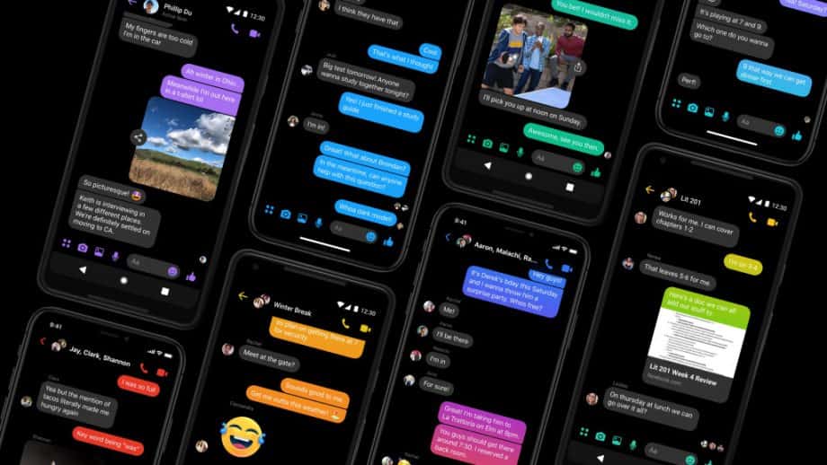 صورة لـ أفضل التطبيقات التي تحتوي على الوضع المظلم لأجهزة iPhone و iPad | facebook-messenger-dark-mode-920x518-min-DzTechs