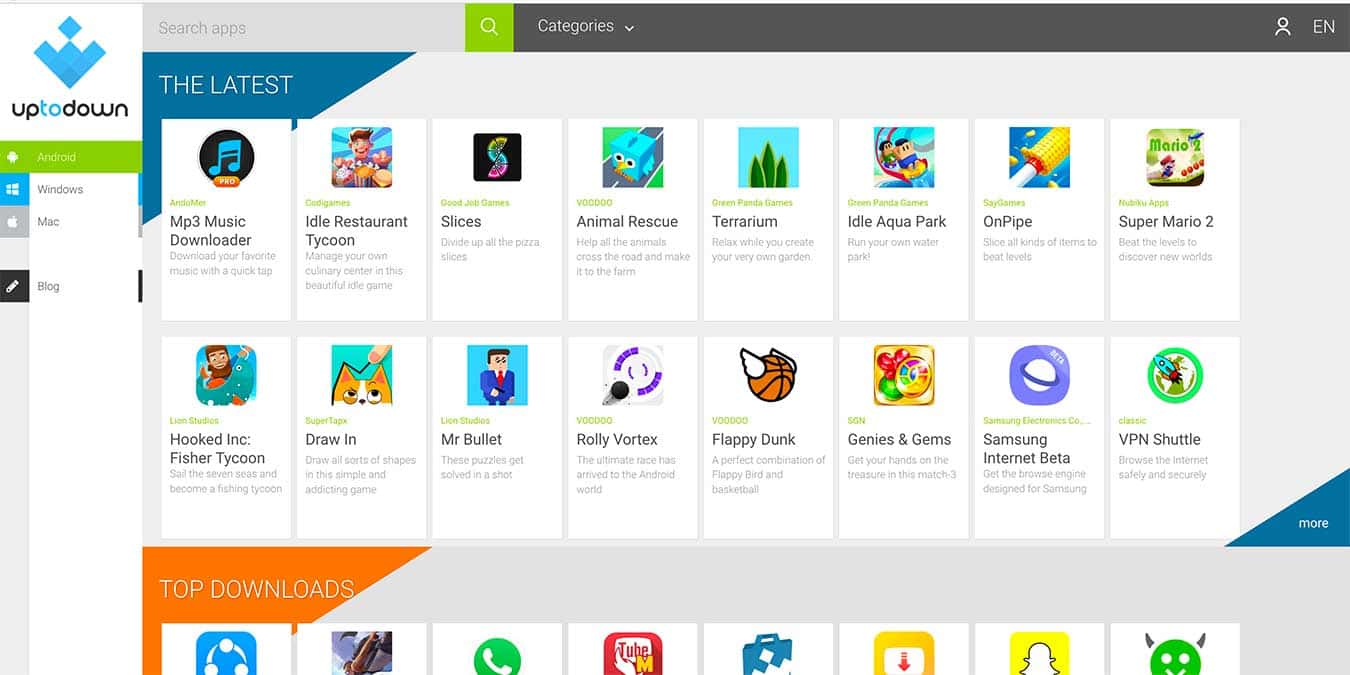 صورة لـ أفضل البدائل لـ Google Play Store يمكنك تثبيتها على Android TV | play-store-alternatives-android-tv-uptodown-min-DzTechs