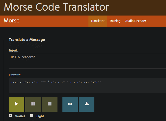 صورة لـ البرمجيات والتطبيقات المجانية لشفرة Morse لإرسال رسائل مشفرة | 05-Morse-Code-Translator-min-DzTechs