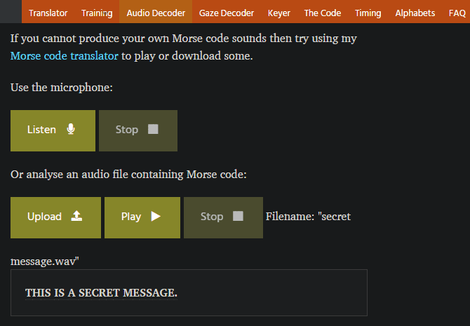صورة لـ البرمجيات والتطبيقات المجانية لشفرة Morse لإرسال رسائل مشفرة | 07-Morse-Code-Decoder-min-DzTechs