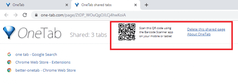 صورة لـ كيفية استخدام إضافة OneTab على نحو فعَّال | 4-768x271-min-DzTechs