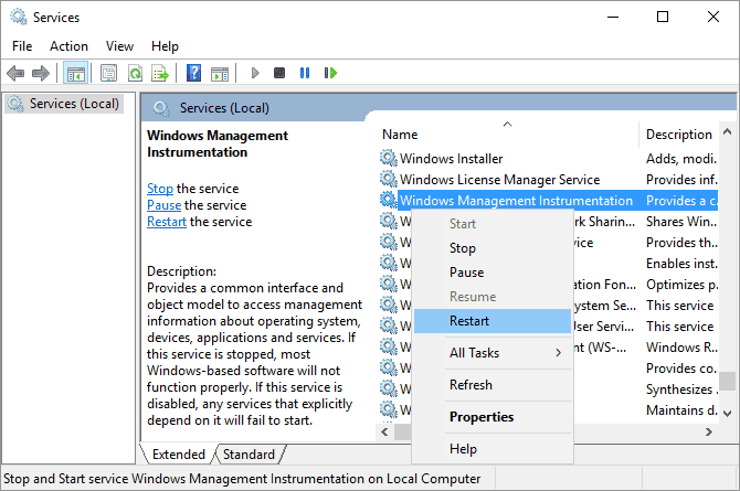 صورة لـ كيفية إصلاح ارتفاع استخدام وحدة المعالجة المركزية في Windows | Restart-Windows-Service-670x445-min-DzTechs